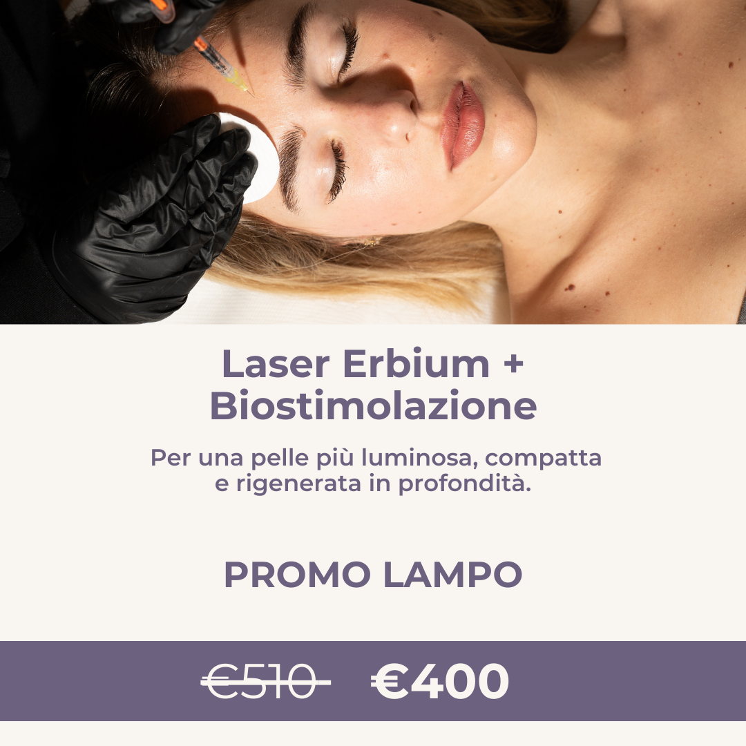 Laser Erbium + Biostimolazione – Rigenerazione Profonda della Pelle